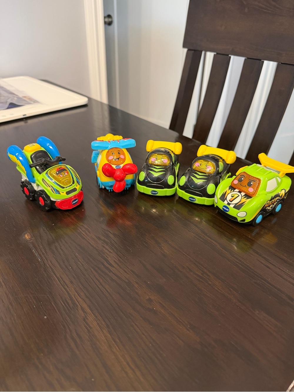 Vtech Bright Green and Yellow Toy Car Bundle for Kids